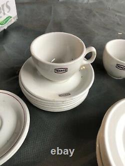 Ensemble De Café Rétro Rétro D’huile De Moteur De Texaco