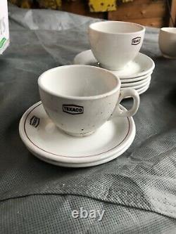 Ensemble De Café Rétro Rétro D’huile De Moteur De Texaco