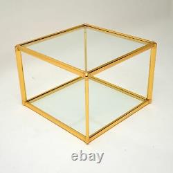 Ensemble De Trois Café Italien Vintage En Laiton / Tables D'appoint