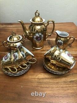 Ensemble Japonais Vintage De Café D’or Fait Au Japon