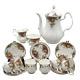 Ensemble à Café Espresso Royal Albert Old Country Roses (15 Pièces + Couvercle) Vintage