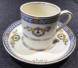 Ensemble à café en porcelaine d'os Vintage J & G Meakin C1920. Fabriqué en Angleterre. Très rare.