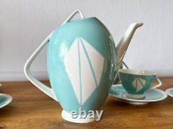 Ensemble à café en porcelaine vintage SPE de la meilleure qualité en Chine de l'Est (RDA) et de l'Allemagne de l'Est (RDA)