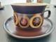 Ensemble De 6 Tasses à Petit-déjeuner Et Soucoupes En Grès Vintage Denby Arabesque