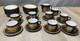 Ensemble De 8 Tasses à Café/thé, Soucoupes Et Assiettes Hornsea Retro Vintage Midas Or Et Marron