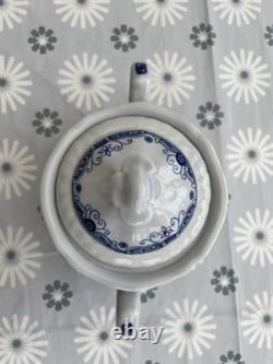 Ensemble de café Adams BLUE BUTTERFLY en faïence anglaise (Groupe Wedgwood)