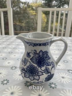 Ensemble de café Adams BLUE BUTTERFLY en faïence anglaise (Groupe Wedgwood)