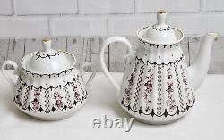 Ensemble de café thé en porcelaine florale de 16 pièces vintage Lomonosov Russie