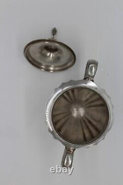 Ensemble de café/thé vintage en argent plaqué Chippendale, 3 pièces, par International Silver.