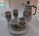Ensemble De Café Vintage Berggren : Pot, Tasses, Crémier, Sucrier Et Assiette, 6 Pièces à Lire.