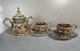 Ensemble De Café Vintage Capodimonte, Sucrier, Tasses Avec Soucoupes