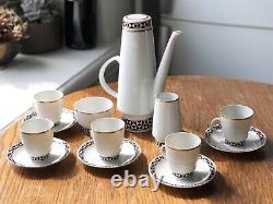 Ensemble de tasses à café en porcelaine Freiberger vintage des années 1980 fabriqué en RDA
