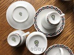 Ensemble de tasses à café en porcelaine Freiberger vintage des années 1980 fabriqué en RDA