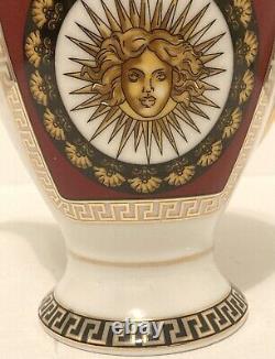 Ensemble de thé/café vintage de 17 pièces en porcelaine R. Limoges avec motif clé grecque plaqué or