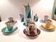 Ensemble De Thé Et Café C'mielo'w Krokus Fabriqué En Pologne Années 1960 Vintage