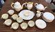 Ensemble De Thé Et De Café En Porcelaine Beleek Irlandaise à Coquilles Vintage (32 Pièces)