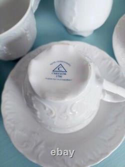 Ensemble thé café Cmielów en porcelaine blanche pure, en excellent état