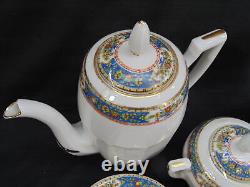 Ensemble thé café Limoges France 13 pièces, théière, crémier, sucrier avec couvercle