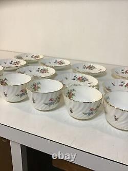 Ensemble vintage Minton de 8 tasses à café/thé et soucoupes motif MARLOW