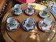 Ensemble Vintage De Tasses Et Soucoupes à Café/moka à Bords Dorés Et Pieds.