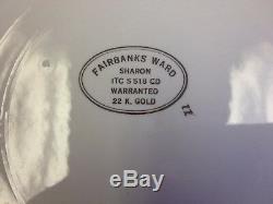 Fairbanks Ward Vintage China'sharon ' Or 22k Presque Complet Dîner Set Café