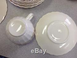 Fairbanks Ward Vintage China'sharon ' Or 22k Presque Complet Dîner Set Café