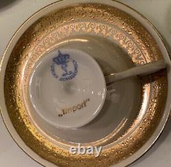 German Porcelaine Superbe Vintage Oscar Schlegelmilch Demitasse Service De Café