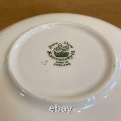 Hammersley Cup & Saucer Set De 6 Bone Chine England Flower Tea Café Vintage