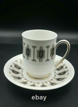 Paragon'symmetra' Coffee Cups/saucers/cafee Pot /cafee Set Pour 6-1er