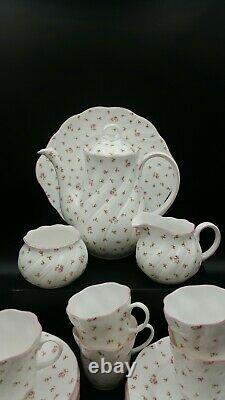 Queens-rosina Chine'fleur' Set De Café Pour 6 Personnes-excellent Condition