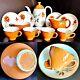 Rare Ensemble De Café En Vellum Moonglo Nestor En Poterie Swinnertons Vintage