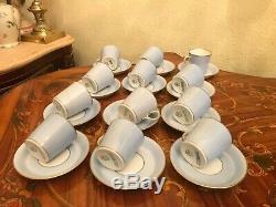 Rare Vintage 12 Tasses 12 Saucer Danemark Royal Copenhagen Porcelain Coffee Set