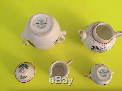 Rare Vintage / Antique Royal Worcester Early Re. Chinois Miniature Tea / Café