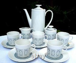 Rare Vintage Seltmann Weiden W. Allemagne Bavarian Café De Porcelaine Tea Set In Aust