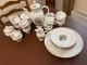 Rare Ensemble De Café Vintage Tettau Royal Bavaria Allemagne Roses Roses