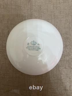 Rare service à café Johnson Brothers en 15 pièces Angleterre Couronne Taupe/champignon