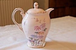 Rose Tuscan Vintage China Rare Set À Thé Pot À Café Pour Pot À Café Pot D'eau Chaude Oriental