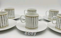 Rosenthal Continental China Amber Ensemble De Six 6 Coupes Saucers