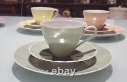 Rosenthal Vintage BETTINA #3256 Tasse à café, soucoupe et assiette Pastel Allemagne