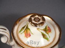 Royal Albert Yellow Tea Rose Bone China Coffee Cacao Set De Pot Vintage Angleterre