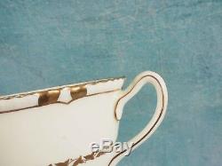 Royal Doulton Vintage Tea Coffee Set Gold Bords Incrustés Crème 1938 V1926