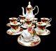 Service à Café Royal Albert Old Country Roses Pour 6 Personnes / Vintage Des Années 1960