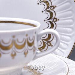 Service à café en porcelaine Vintage Henneberg fabriqué en RDA, 18 pièces.