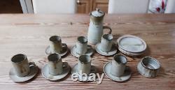Service à café en poterie vintage de Cornouailles de John Buchanan