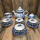 Service à Café / Thé Churchill Blue Willow Vintage 12 Pièces De Haute Qualité, Angleterre