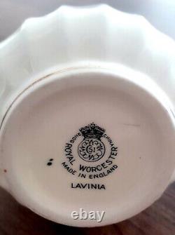 Service à espresso vintage en porcelaine Royal Worcester, 15 pièces, très unique, Lavinia 2821
