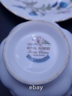 'Service à thé Royal Albert Brigadoon - Ensemble de 6 trios - 1ère qualité'