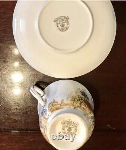 Service à thé Royal Stafford en porcelaine de Chine et assiettes (27 pièces)