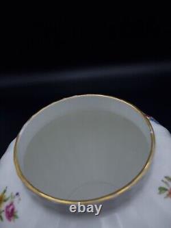 Service à thé Royal Worcester White Roanoke pour 6 personnes 1ère qualité