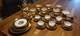 Service à Thé/café En Porcelaine Fine Vintage De 36 Pièces Avec Finition En Or